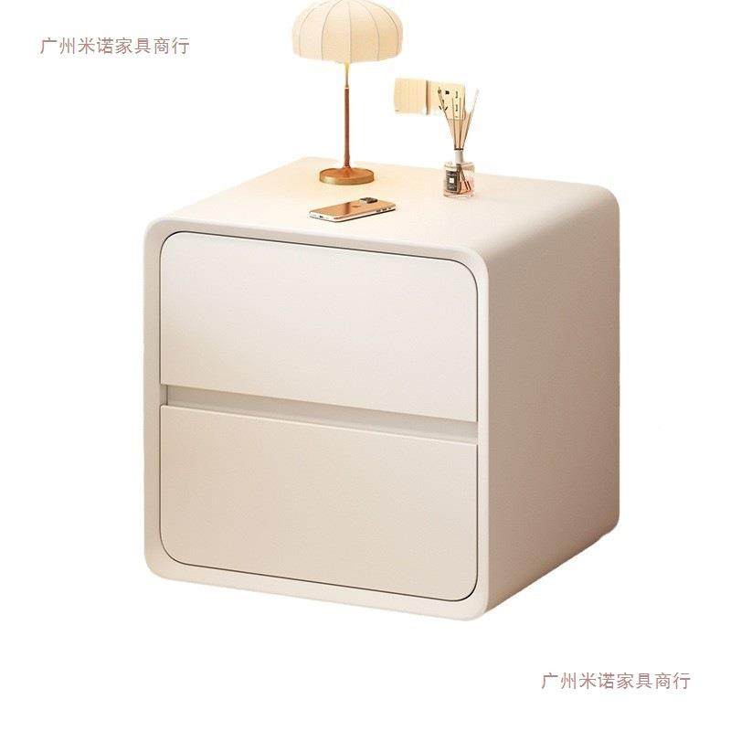 0床头柜ZSL22新款卧室用实木床边柜简约现代简易奶油风床头置家物,淘宝优惠券,粉丝福利购,淘宝优惠卷