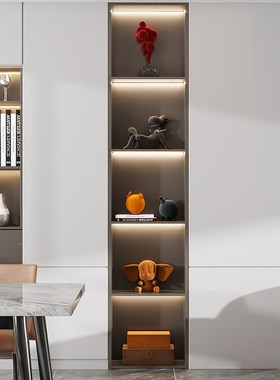 in风客厅展示柜电视柜高档样板间植绒装饰品软装摆设高级感