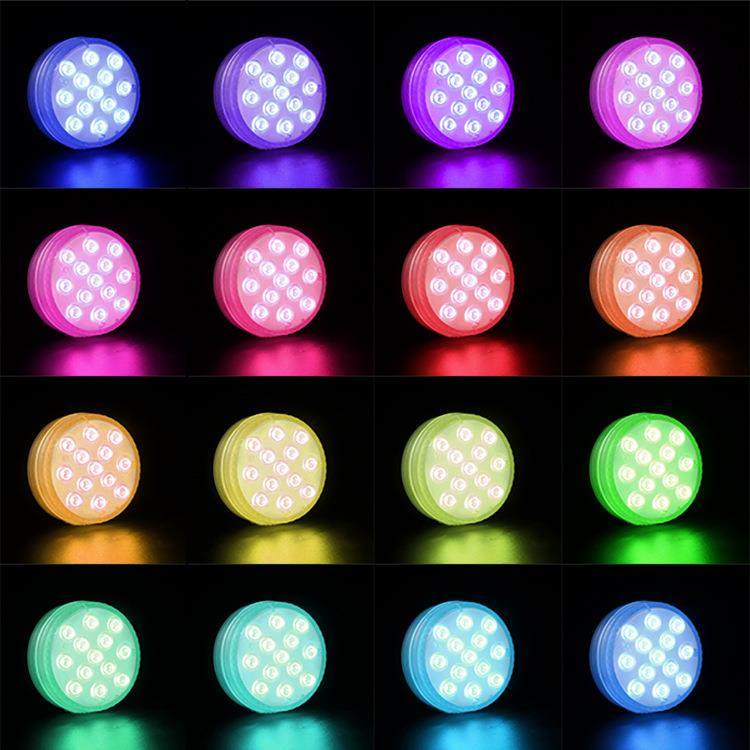 热销USB充电款遥控潜水灯13led泳池鱼缸装饰七彩发光水底灯,淘宝优惠券,粉丝福利购,淘宝优惠卷