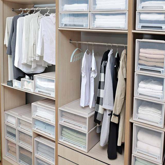 53cm deep thickened plastic drawer storage cabinet clothes storage box toy storage cabinet clothes