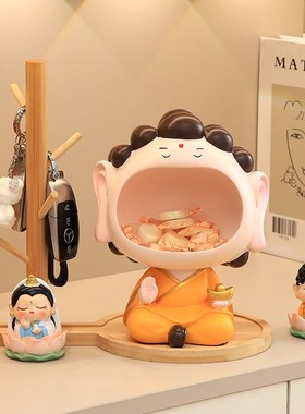 速发佛祖进仙入户神门玄新放收纳盒摆件鞋柜客厅家居关房子装饰品