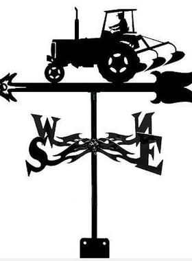 新款拖拉机带瓢风向标剪影金属摆件墙壁装饰现货