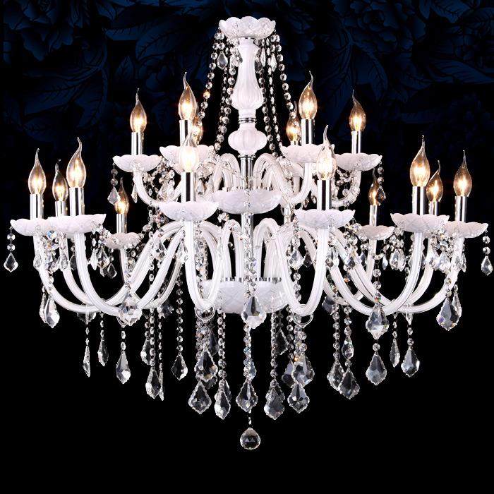 8头白玉色水晶吊灯白色蜡烛灯适合客厅卧室餐厅酒店客房展厅KTV,淘宝优惠券,粉丝福利购,淘宝优惠卷