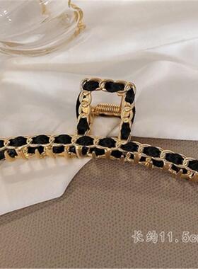 Chain Hair Claw Clip Clamp For Women Girl Alloy Geometric
