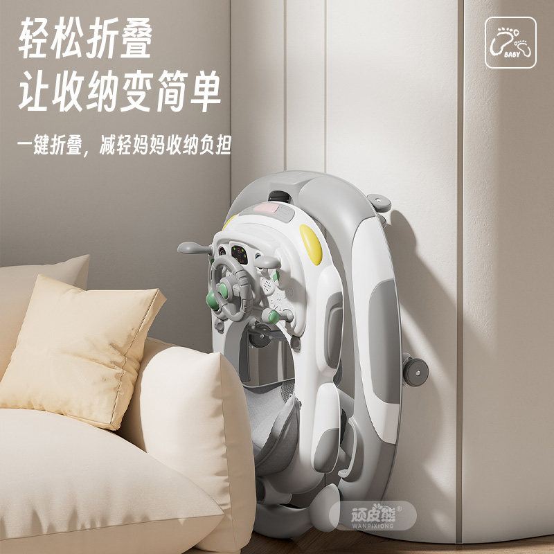 顽皮熊新款婴儿学步车宝宝多功能手推车宝宝助步车防o型腿可折叠,淘宝优惠券,粉丝福利购,淘宝优惠卷