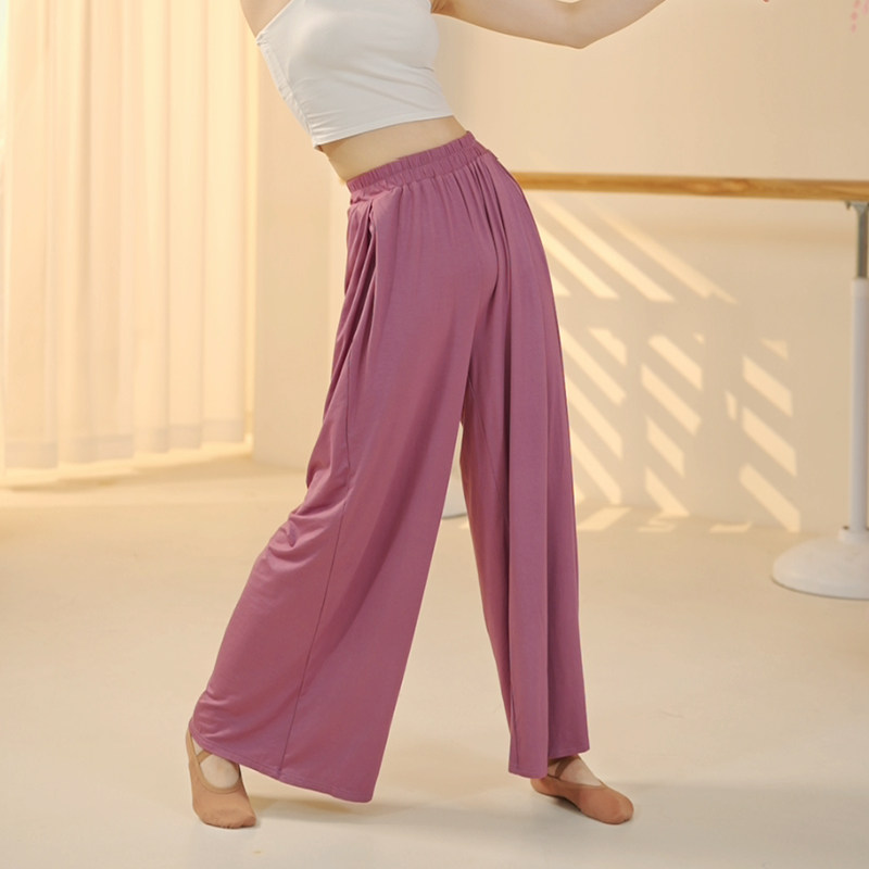 速发舞新裤2024体季蹈款成人宽松飘逸阔腿形冬练功跳舞专用裤子 - 图2