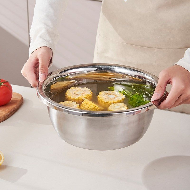 加厚不锈钢沥水篮洗菜盆打蛋盆漏盆食品级厨O房家用不锈钢盆和面,淘宝优惠券,粉丝福利购,淘宝优惠卷