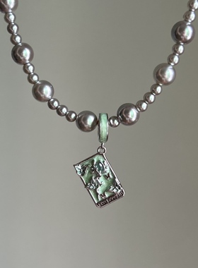 克卜勒银饰塔罗牌气泡方糖银项链