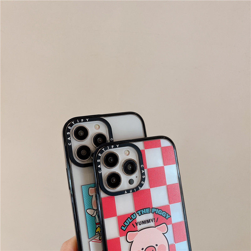 CASETi艺术家lulu猪汉堡16Pro适用iPhone15ProMax苹果14Pro可爱网红全包明星同款手机壳13防摔保护12Pro硬壳