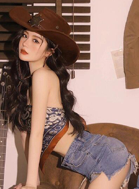 西部牛仔帽！川西新疆骑马遮阳帽