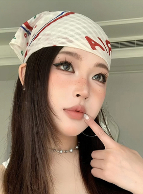 美式y2k千禧辣妹包头头巾音乐节