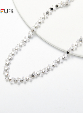 三福闪亮满天星短项链单条 气质时尚设计感首饰配饰链子830864