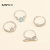 Sanfu Urban Colorful Sparkling Ring Single Fashion Personalized Hand Accessories Jewelry Ring 861706