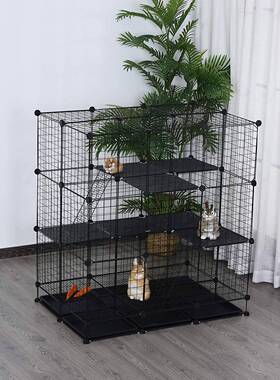 热卖超大猫笼猫舍可放猫爬架多层自由组合可携带家用猫别墅
