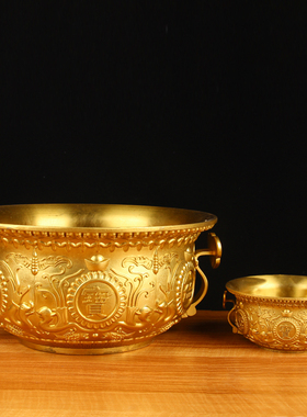 热销经典新款铜如意聚宝盆摆件