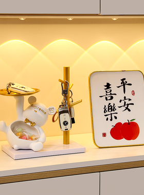 速发玄关收纳摆件入户柜柜熊装饰客厅电视鞋饰品乔礼新居迁物