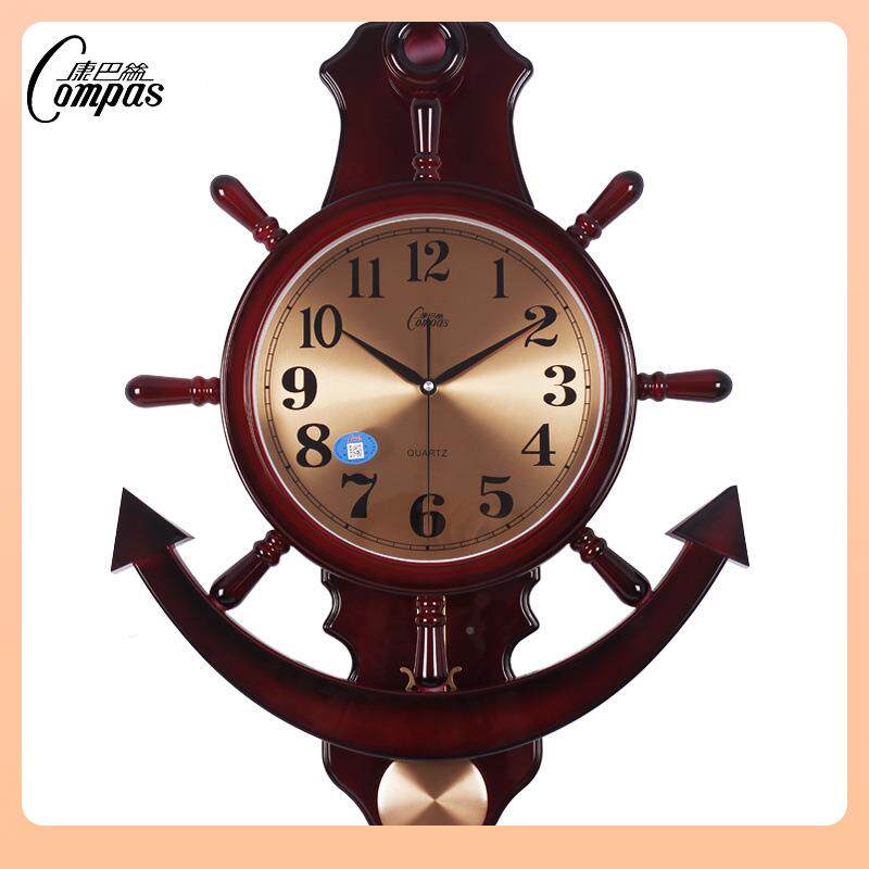 ?康巴表大号船F7TSJH78舵摇摆钟挂钟客厅挂静丝音摆表钟石英钟时 - 图1