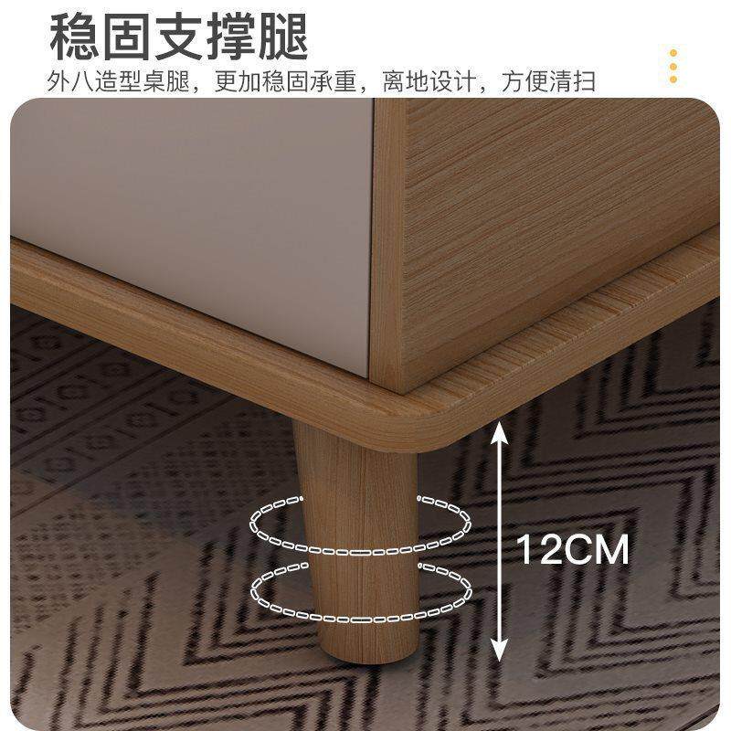 茶几客几简厅家用现代约茶小户AOR型实木腿茶桌台方形茶茶几客厅 - 图2