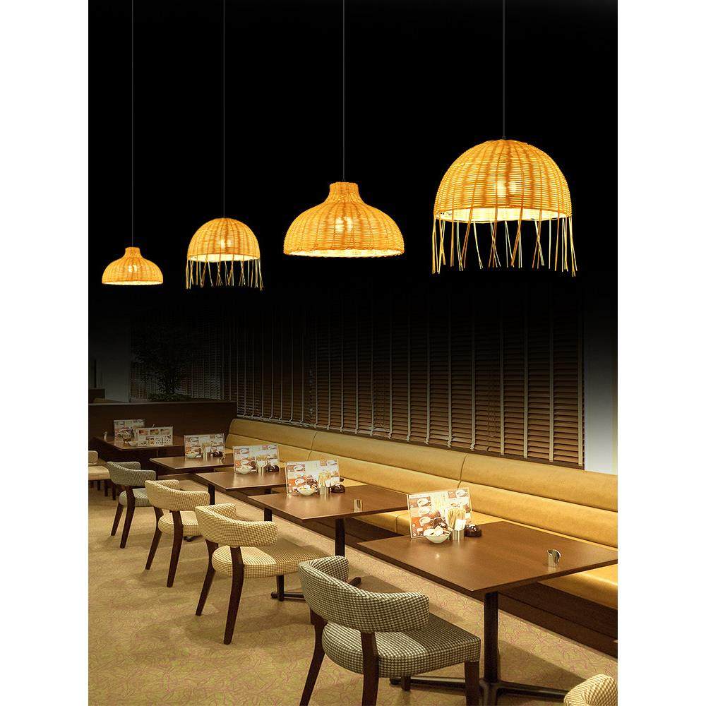 创意覆古鸟巢草帽藤灯罩田园餐厅东南亚竹艺术竹灯餐厅B&B枝形吊,淘宝优惠券,粉丝福利购,淘宝优惠卷