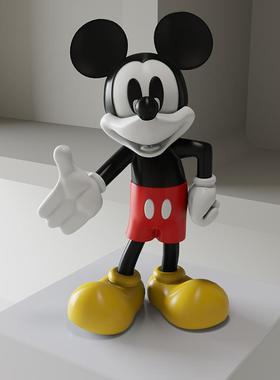 轻奢网红卡通迎宾米奇公仔米老鼠家居客厅酒柜玄关桌面装饰品摆件