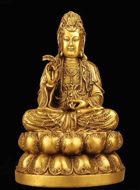 速发纯音婆娑三圣三面佛摆件释迦摩尼佛祖观铜地藏王菩萨供奉神像