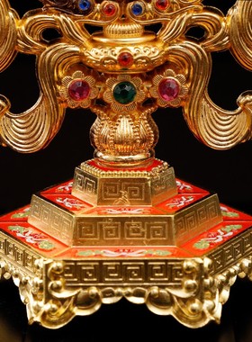 速发准教绘品佛提镜密宗修法准提佛母像藏传法器母菩萨铜合金彩用