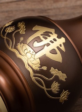 速发全铜花瓶家用观音贡玉瓶佛前摆件供奉供供瓶净瓶佛具用品