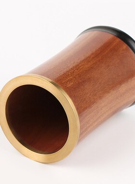 速发红木复 笔筒古  紫光檀实木质金属黄铜商务办公礼意创物