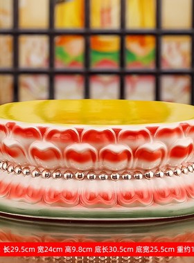 速发骏底斋 陶瓷莲花底座观音菩萨神像佛像佛高澜座托架 供奉供垫