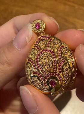 1074地藏王菩萨佛像吊坠守护佛可开合手作文玩传统文化挂坠配饰