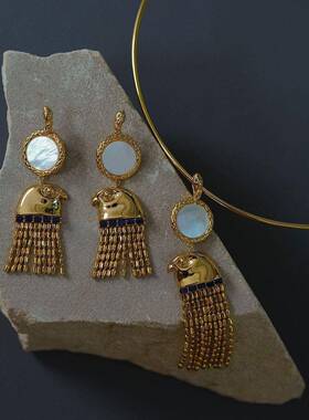 《鹰首蛇》原创耳环古埃及风格独特设计高级感时尚百搭送好友