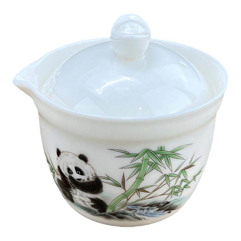 羊脂玉白瓷茶壶泡茶单个壶手抓壶茶具套装功夫防烫泡茶器盖碗茶杯,淘宝优惠券,粉丝福利购,淘宝优惠卷