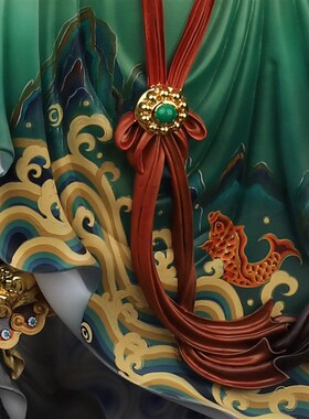 速发汉白玉关公摆件生意人关公神像供奉像立刀关二爷武财神关羽店