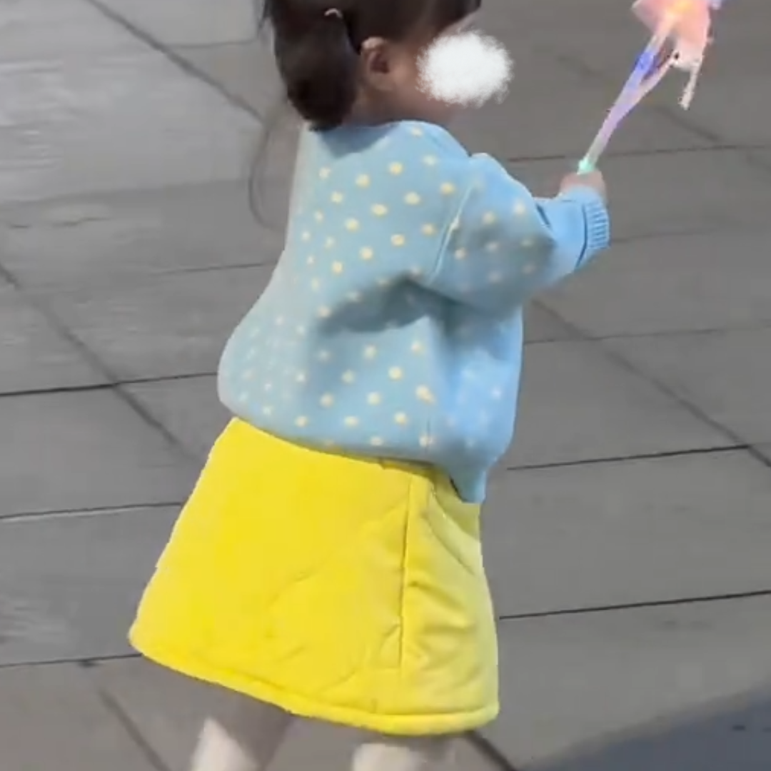 韩国童装女童小香风套装2025秋冬季女宝宝波点针织开衫夹棉半身裙,淘宝优惠券,粉丝福利购,淘宝优惠卷