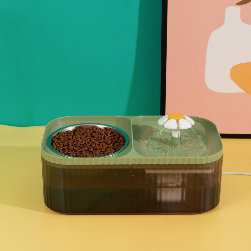 Xiaohua automatic double bowl water dispenser water dispenser electric high-value cat food utensils water utensils pet intelligent feeding equipment
