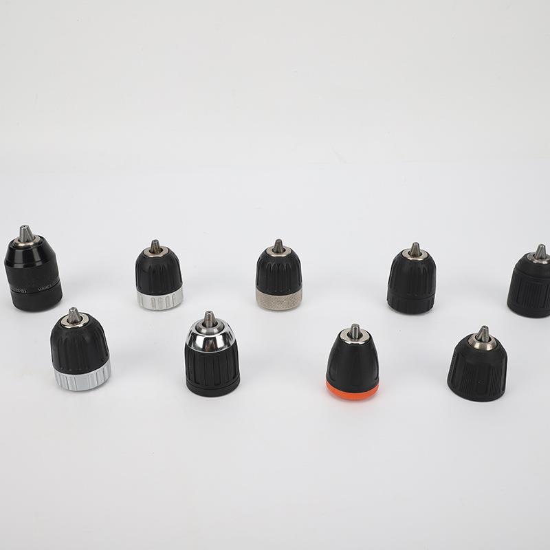 电动工具家手紧VOU式头夹头实用钻快速三爪自锁手电钻充电钻夹厂 - 图0