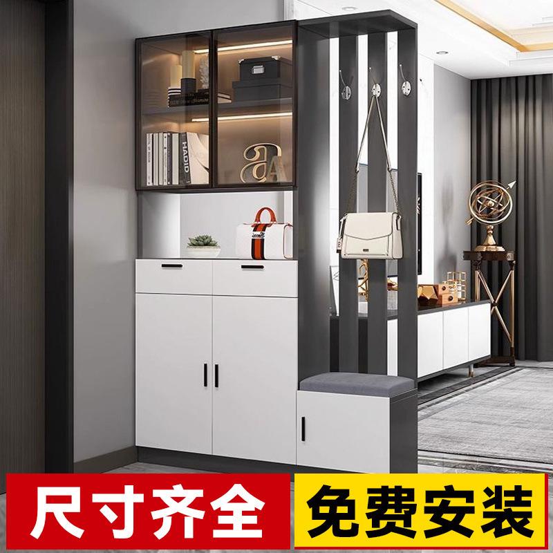 客厅玄关隔断柜入风户屏厅风酒柜现代PCW一简约体靠墙门柜轻奢间 - 图2