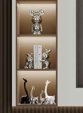 酒柜软装饰品现代简约客厅轻奢电视柜餐边柜摆件乔迁新居陶瓷手工