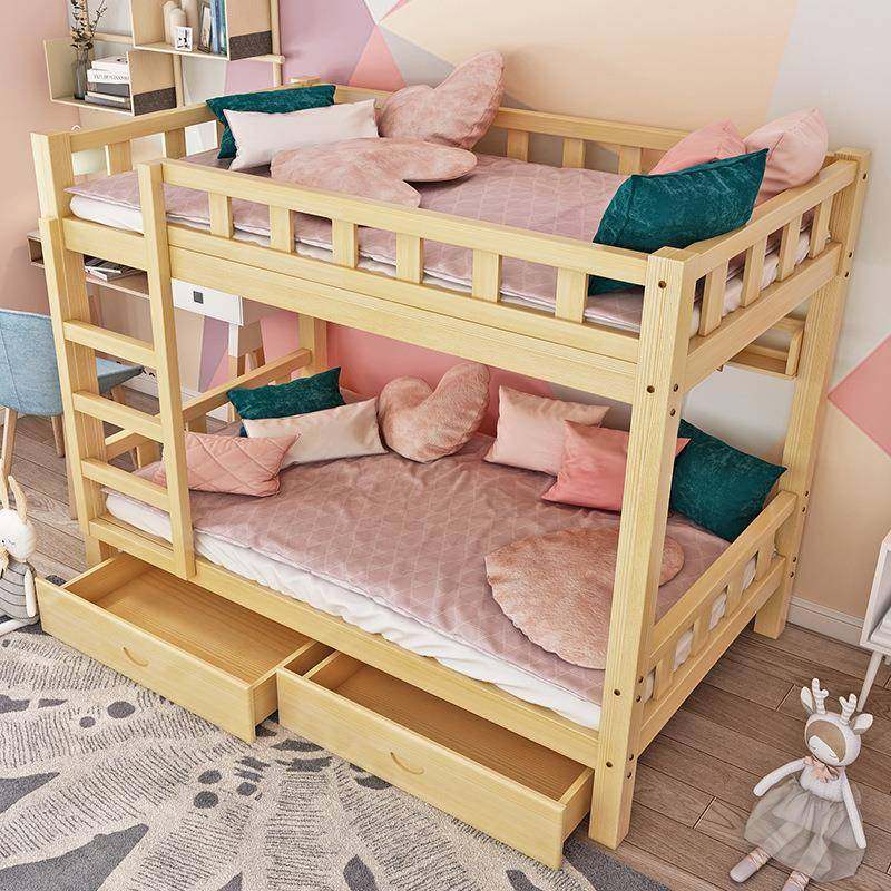 上如图下床双下层床两层全木高低床大实人儿子童母床成年宿舍上铺,淘宝优惠券,粉丝福利购,淘宝优惠卷