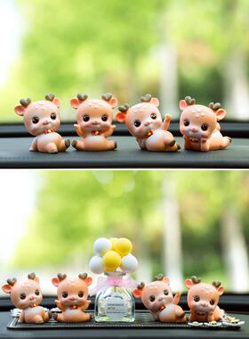 汽车件鹿车载摆0件一路平安款车内饰品摆件车上22510276636女士中