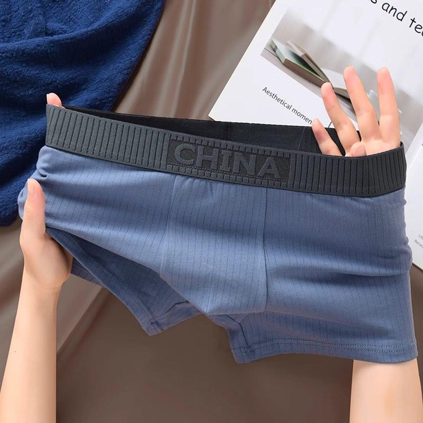 男士纯色棉内裤2025新款透气短裤男士冬青少年简约时尚四角平角裤,淘宝优惠券,粉丝福利购,淘宝优惠卷