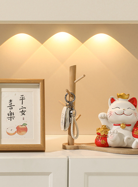 速发招财猫入户门收纳存钱罐摆件客柜业居电视柜酒厅装饰开家礼物