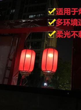 一拖四太阳能灯笼灯泡暖光LED灯泡户外庭院灯室内照明小夜灯防水