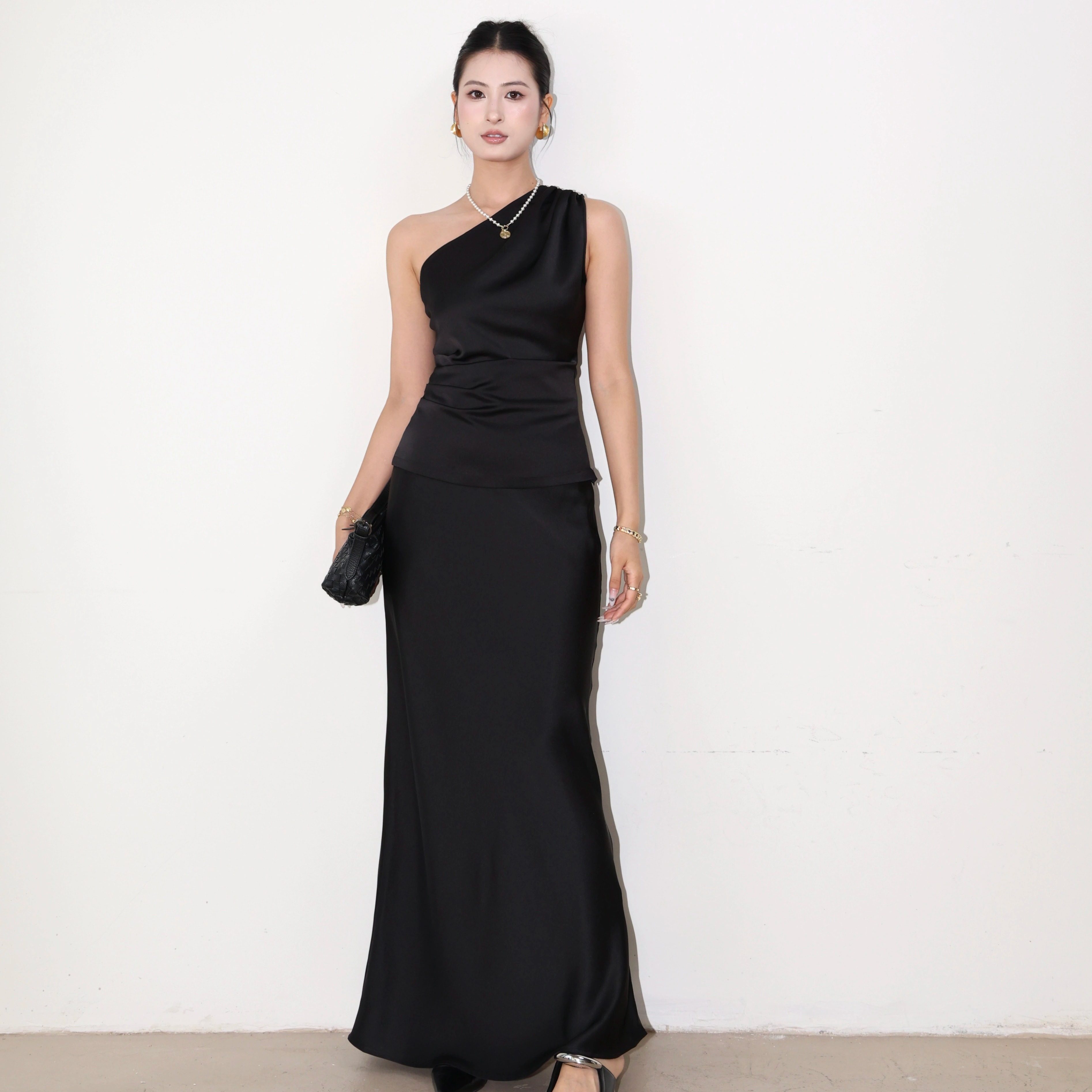 SHIMANINE岛九 流光溢彩 高端进口醋酸鱼尾半身裙包臀显瘦长款,淘宝优惠券,粉丝福利购,淘宝优惠卷