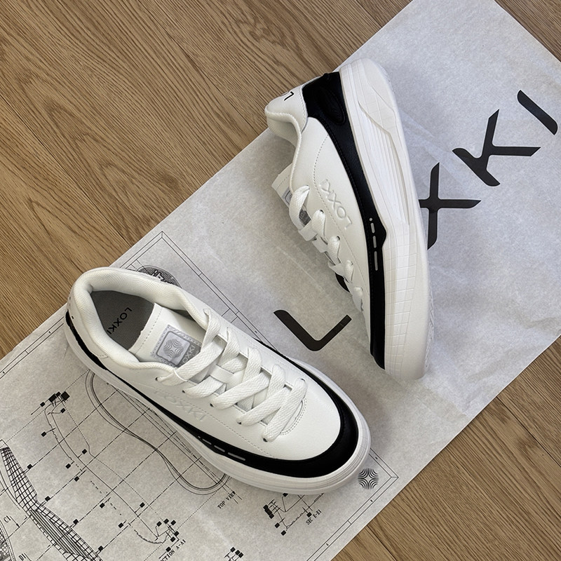 【明星同款】LOXKi洛克斯基板鞋男休闲鞋子男潮鞋百搭 小圆鞋Lite