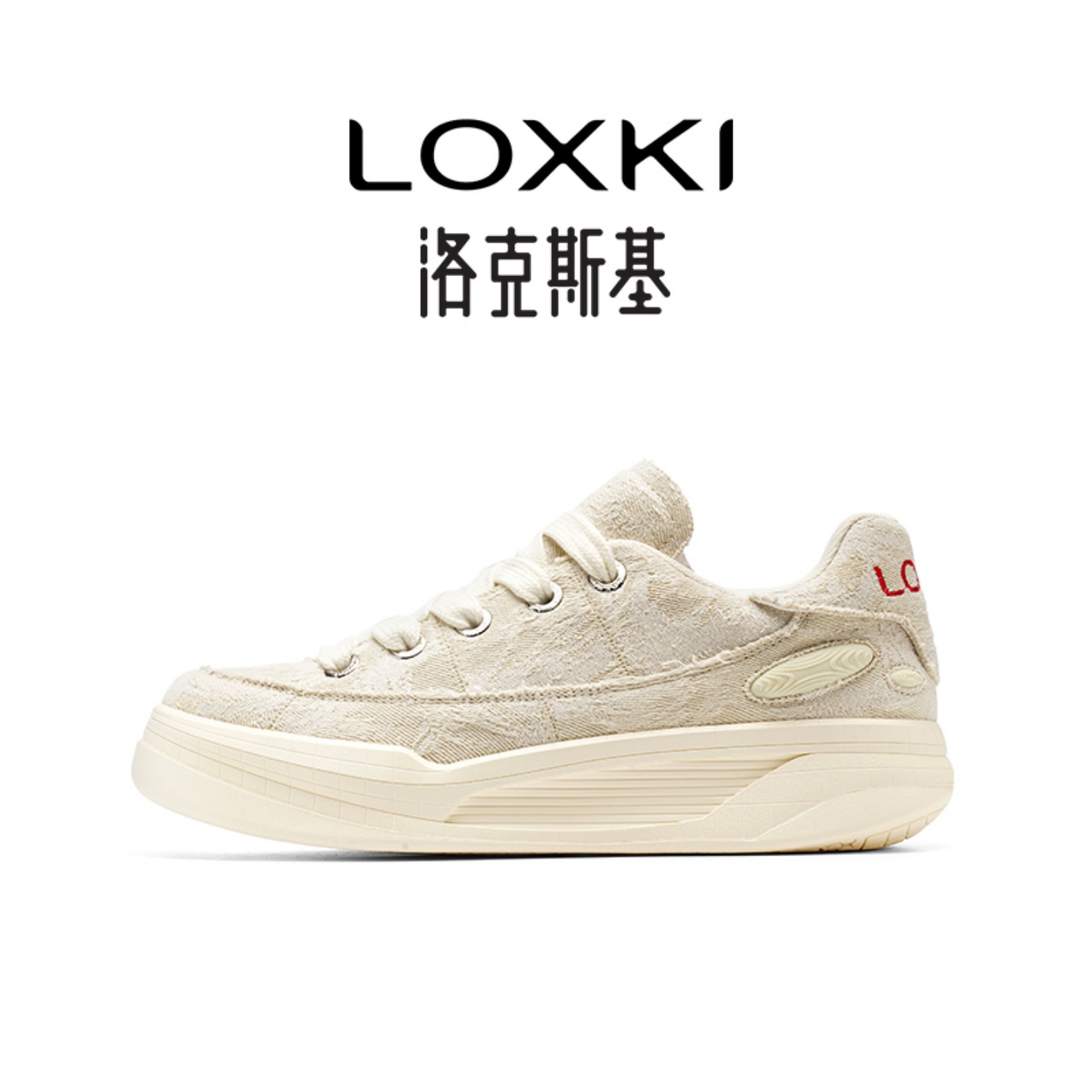 LOXKi洛克斯基Alpha小圆鞋Lite帆布款潮鞋百搭休闲板鞋男款春秋新