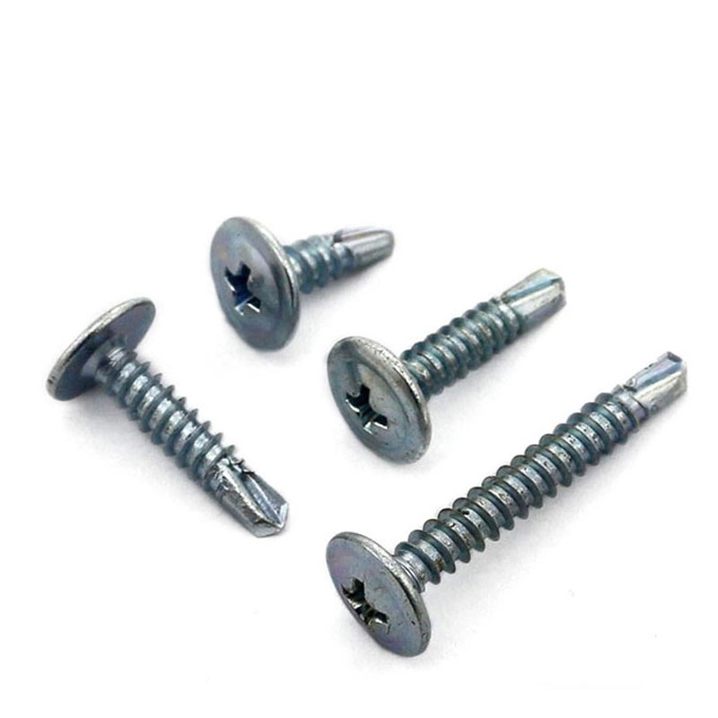 速发国标镀锌十尾大扁头钻字自攻自钻尾燕钉螺钉 大圆头华司螺丝 - 图3