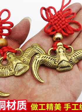 速发铜蝙蝠挂梁品铜横件压顶客厅摆件家居饰纯黄铜门对门车挂对楼