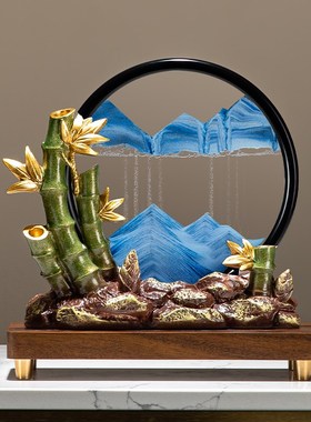 速发节节高升画沙流摆件竹子柜公室玄关酒办装饰品电视柜乔迁礼品