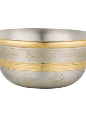 速发藏号供水碗供佛号杯青铜八吉祥七供八供杯水碗大号中水小式